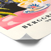 黒猫コーヒーポスターおもしろい猫の壁 ポスター (角)