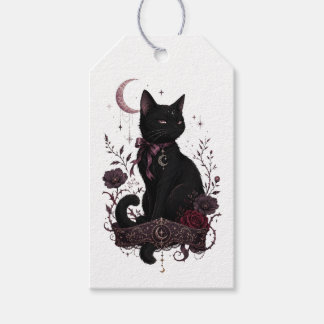 黒猫ゴシックギフトタグ ギフトタグ
