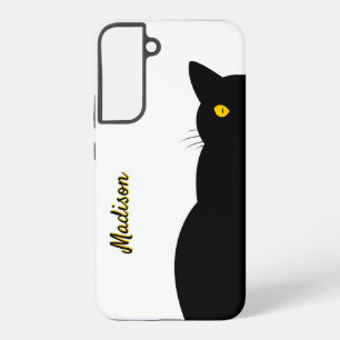 黒猫ゴールデンアイズカスタマイズ SAMSUNG GALAXY S22+ケース