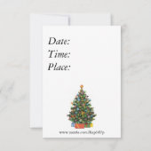 黒猫サンタ 招待状 (裏面)