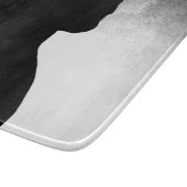 黒猫シルエットガラス切断板 カッティングボード (角)