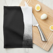 黒猫シルエットキッチンタオル キッチンタオル (四つ折り)