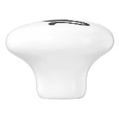 黒猫シルエットセラミックノブ セラミックノブ (側面)