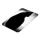 黒猫シルエットフォトマグネット マグネット (左側)