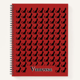 黒猫シルエット手帳 ノートブック