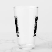 黒猫シルエット – かわいい猫デザイン タンブラーグラス (右)