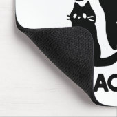 黒猫シルエット – かわいい猫デザイン マウスパッド (コーナー)
