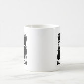 黒猫シルエット – かわいい猫デザイン モーフィングマグカップ (中央)