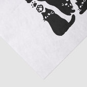 黒猫シルエット – かわいい猫デザイン 薄葉紙 (詳細)