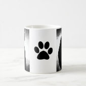 黒猫シルエット(前足) コーヒーマグカップ (中央)