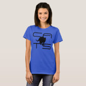 黒猫シルエットTシャツ「CATS」 Tシャツ (正面フル)