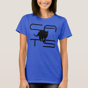 黒猫シルエットTシャツ「CATS」 Tシャツ