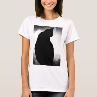 黒猫シルエットTシャツ Tシャツ