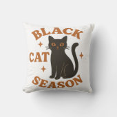 黒猫シーズン クッション (正面)