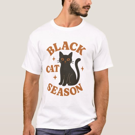 黒猫シーズン Tシャツ (正面)