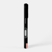 黒猫ジオメトリック iPhone 16ケース (右側面)