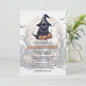 黒猫ジャックオランタンハローウィンパーティ 招待状 (スタンド正面)