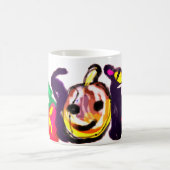 黒猫ジャックオランタン可愛い コーヒーマグカップ (中央)