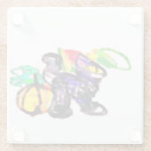 黒猫ジョイ秋 ガラスコースター (裏面)