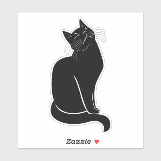 黒猫スケッチ シール (シート)