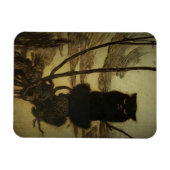 黒猫スコウリング マグネット (横)