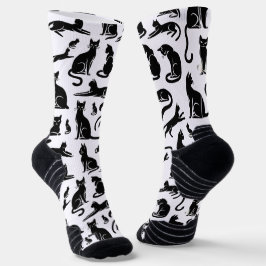 黒猫スタイリッシュシルエットソックス ソックス