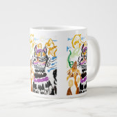 黒猫スタイルの秋 ジャンボコーヒーマグカップ (正面右)