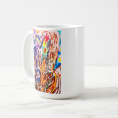 黒猫スタイル コーヒーマグカップ (正面左)