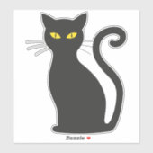 黒猫ステッカー シール (シート)