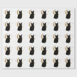 黒猫ステッカー ラッピングペーパー
