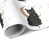 黒猫ステッカー ラッピングペーパー (ロールコーナー)