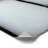 黒猫ステンドグラス ポスター (角)