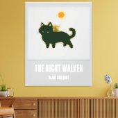 黒猫ストレッチキャンバス印刷 キャンバスプリント (インサイチュ (リビング))