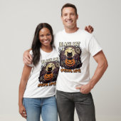 黒猫スペシャルラブハロウィンパンプキン満月 Tシャツ (ユニセックス)