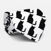 黒猫スーツシャツアクセサリーネクタイ白 ネクタイ (ロール)