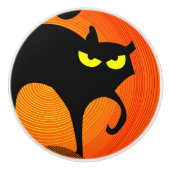 黒猫セラミックプル セラミックノブ (正面)