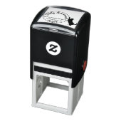 黒猫セルフインキング差出人住所スタンプカスタム セルフインキングスタンプ (商品)