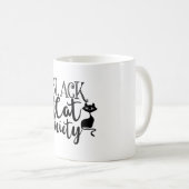 黒猫ソサエティかわいいハロウィーン コーヒーマグカップ (正面右)