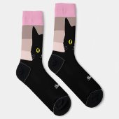 黒猫ソックス - 猫好きへのギフト 多色展開 ソックス (右)