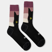 黒猫ソックス - 猫好きへのギフト 多色展開 ソックス (右)