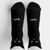 黒猫ソックス 猫好きへのギフト - 豊富なカラーバリエーション ソックス (上部)