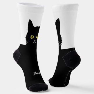 黒猫ソックス 猫好きへのギフト - 豊富なカラーバリエーション ソックス