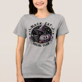 黒猫ソーシャルクラブハロウィンTシャツ トライブレンドTシャツ (正面)