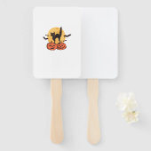 黒猫ソーシャルクラブ、ゲーツキャット、レトロハロウィーン、 ハンドファン (正面&裏面)