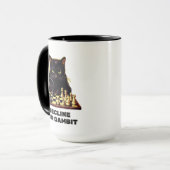 黒猫チェス・マスター マグカップ (正面左)
