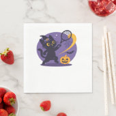 黒猫テニス必須Tシャツ スタンダードランチョンナプキン (インサイチュ)