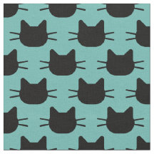 黒猫デザイン布