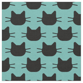 黒猫デザイン布 ファブリック