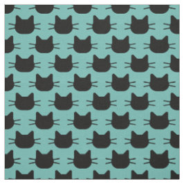 黒猫デザイン布 ファブリック
