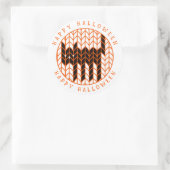 黒猫ニット 大きな丸い封筒シール ラウンドシール (バッグ)